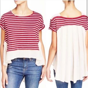 Free people French Kiss striped high low top